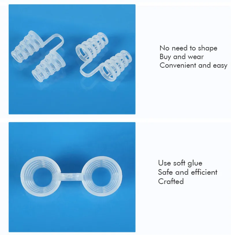 2 шт. профессиональный прибор против храпа зажим для носа антихрап избавление от храпа средство от храпа забота о здоровье для мужчин и