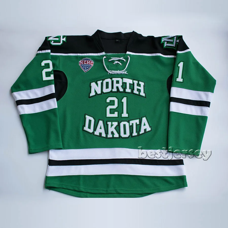

Kowell North Dakota Fighting Sioux #21 matt frattin Stitched Hockey Jersey