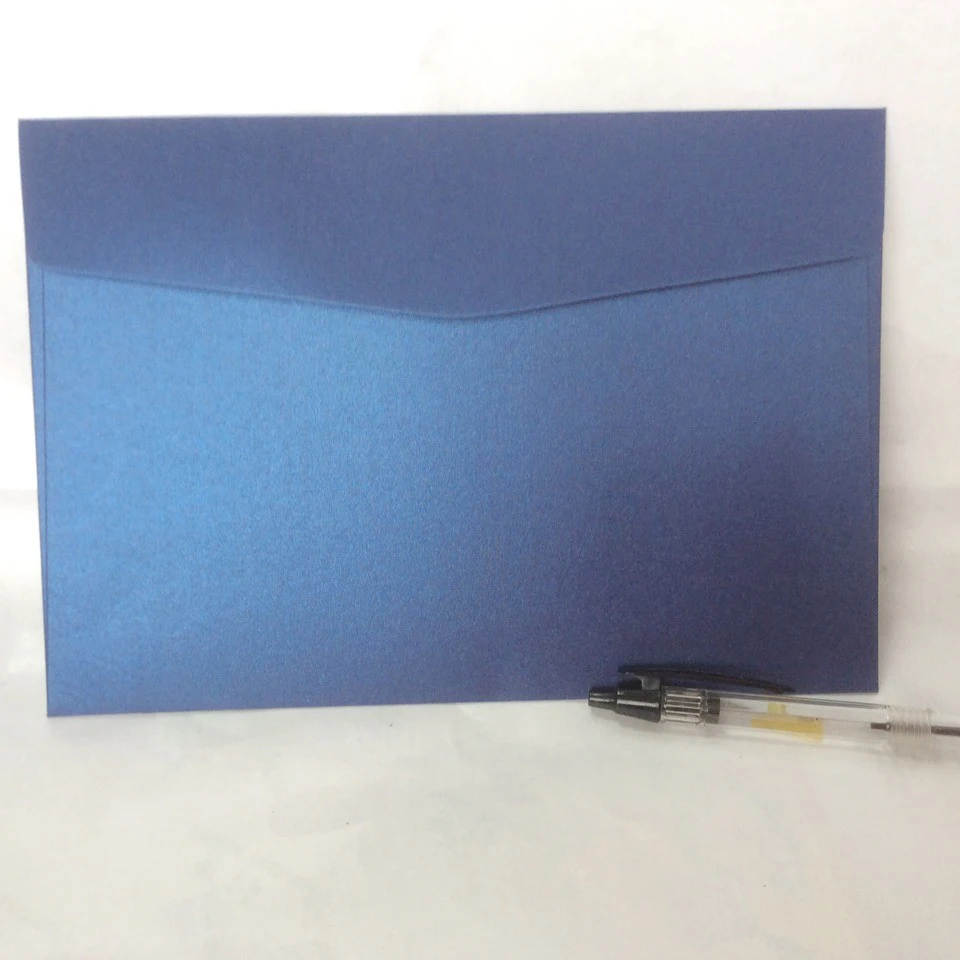 

NINGYANG Paper 16.5X16.5CM Envelope Blue Pearl Paper Envelope High-grade Envelope 5/6/7# Envelopes 50PCS
