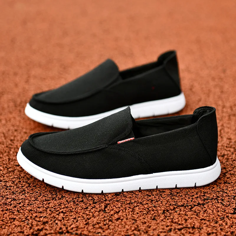 

2019 spring and autumn new light and comfortable breathable casual shoes old Beijing cloth shoes lazy one foot men's shoes