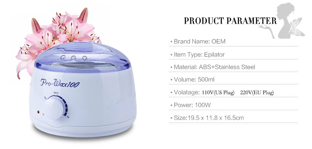 Wax Heater Professional Mini SPA Hand Epilator Feet Paraffin Wax Machine Temperature Control Depilatory Hair Removal Tool