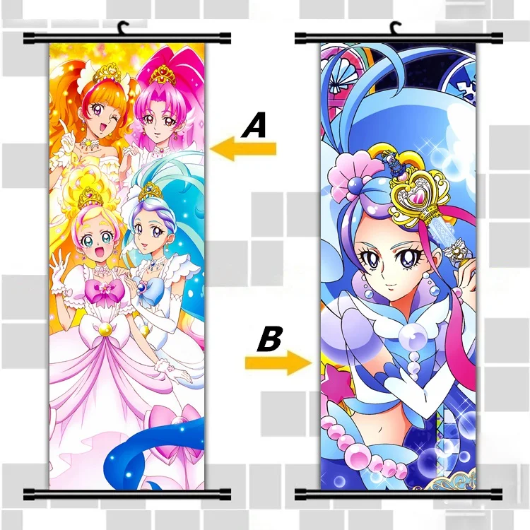 33X95CM Maho Girls Go! Princess Precure Pretty Cure Moe Anime Cartoon scroll wall picture mural poster art cloth canvas painting | Дом и сад