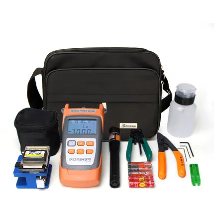 

Fiber Optic FTTH Tool Kit Fiber Cleaver Optical Power Visual Finder Locator Wire stripper Fiber Optic stripping tool Plier