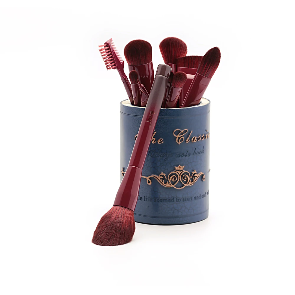 Cena Jessup 10 sztuk pędzle do makijażu zestaw pędzelków włosy syntetyczne przybory kosmetyczne kosmetyki zestawy makijaż fundacja Powder eyeliner concealer