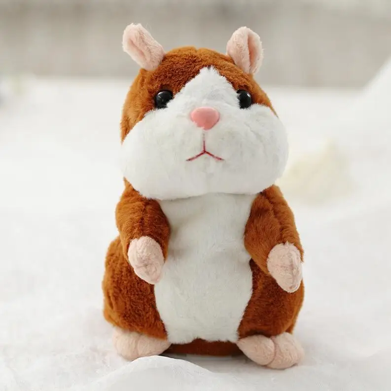 

15cm Lovely Talking Hamster Speak Talk Sound Record Repeat Stuffed Plush Animal Kawaii Hamster Toys