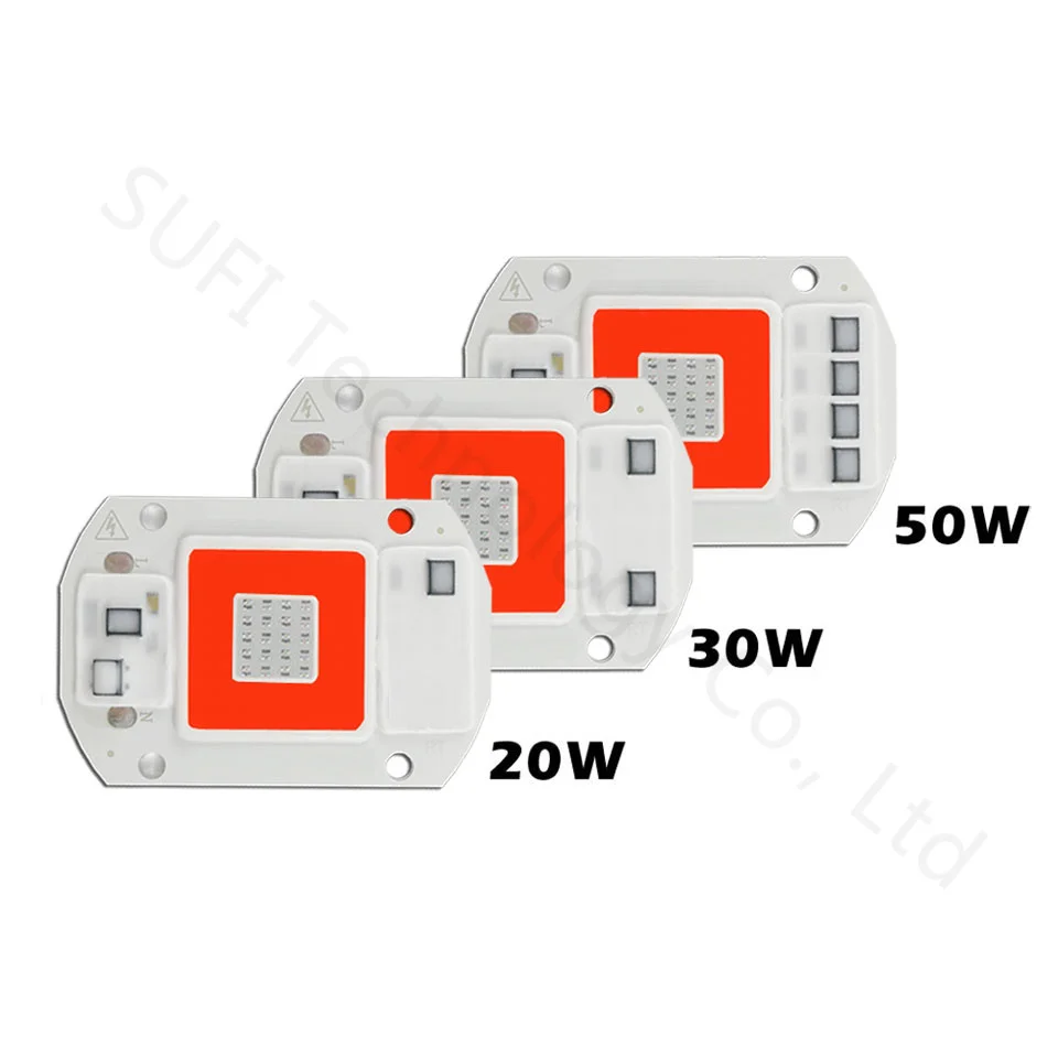 Smart IC светодиодный растет светильник 20 W 30 W 50 W AC220V полный спектр светать для Гидропоника в закрытом помещении Тепличный цветок семенное