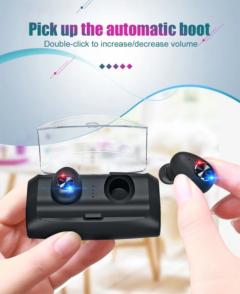 TWS Wireless Headphones Bluetooth Headset Noise Cancelling Earbuds Stereo Earphones Air Pods Headphone With Mic Charging Box (11)