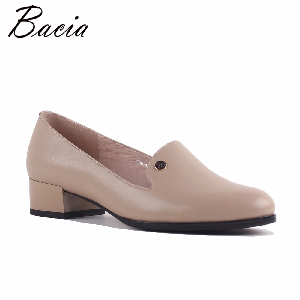 

Bacia 11.11 Pink Flat Sheepskin Women Spring Fall Simple Comfortable Flat shoes Soft Leather Ladies Casual Street Footwear