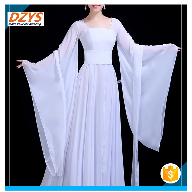 2018 new modern dance costume wide sleeve flow fairy skirt07