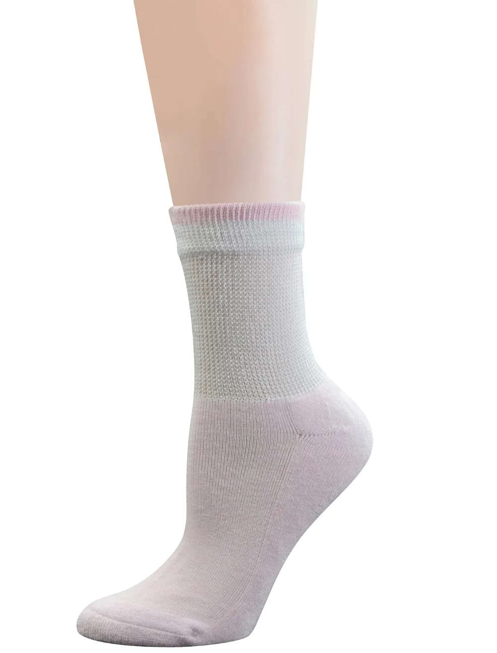 6 пар женских бамбуковых носков для диабетиков с не связывающим верхом и подушкой, размер L(размер носков: 9-11