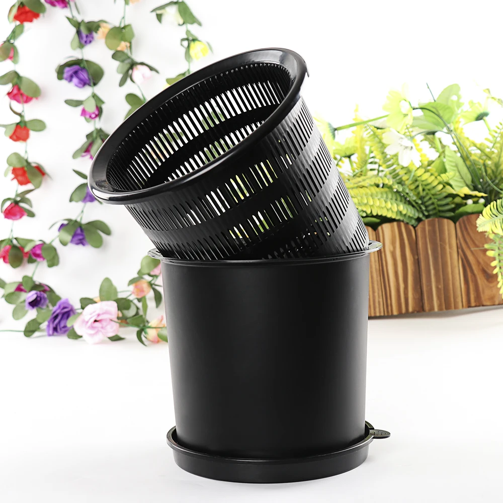 8" Premium Plastic Root Controlling Round Plant Pot