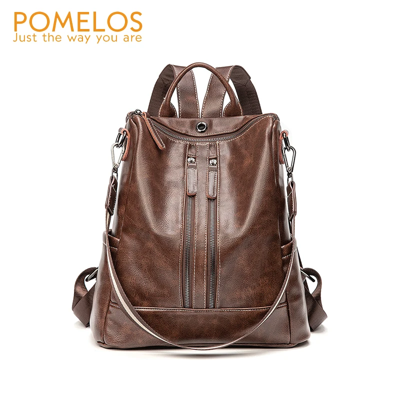 

POMELOS Women Backpack New Arrival High Quality PU Leather Antitheft Backpack Fashion Urban Woman Backpack Back Bag For Girls