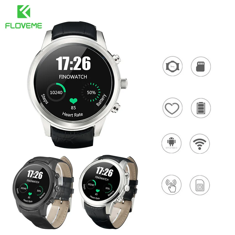 

FLOVEME X5 Sport Smart Wristwatch 1.4 inch Round Bluetooth 4.0 Smartwatch Clock For IOS Android iPhone Support SIM Card GPS WiFi