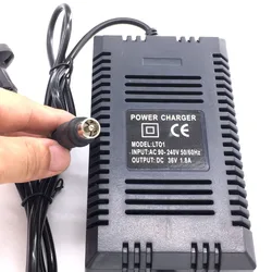 Smart Lead Acid Battery Charger with RCA Lotus Output and EU Plug, 36V 1.8A - EU