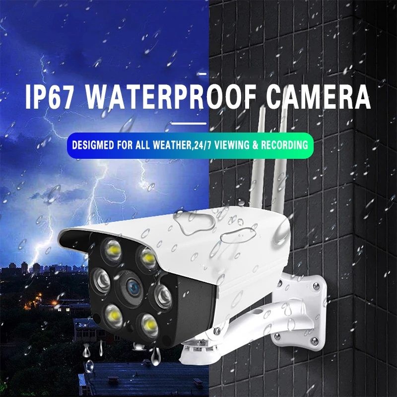 Full HD 2.0MP 1080P беспроводная наружная камера наблюдения ночного видения