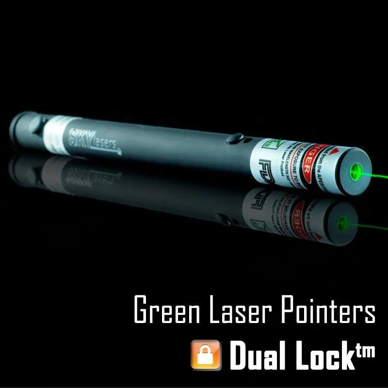 

sky SKYLasers 532nm 55mw High Quality Green Laser Pointer with Dual Lock (2010 Model)