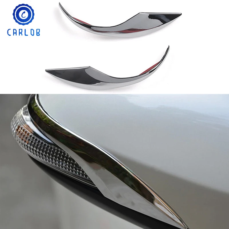 

CARLOB 2Pcs Car Rearview Mirror Cover Cap Decoration Moulding Trim Overlay Scratchproof For Toyota Corolla 2014 2015 2016 2017