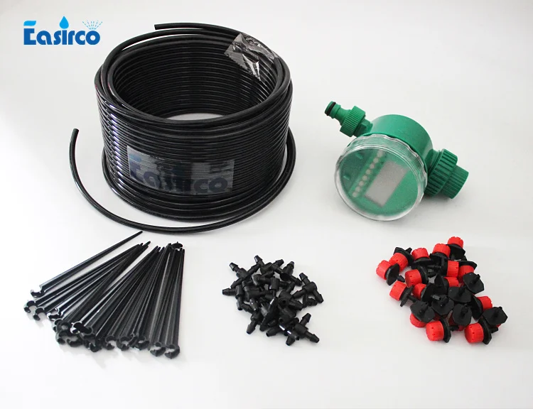 Spray and Drip irrigation system with digital timer. Micro irrigation