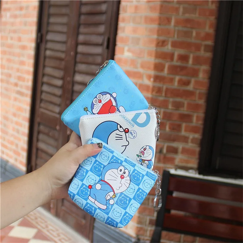 

Disney cartoon coin purse Doraemon blue fat robot cat girl cute cartoon coin purse card pack coin bag