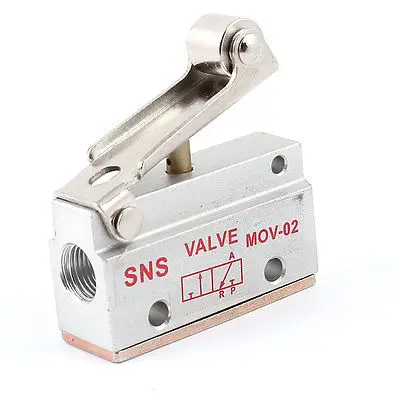 

MOV-02 2 Position 2 Way Roller Lever Gas Air Pneumatic Mechanical Valve