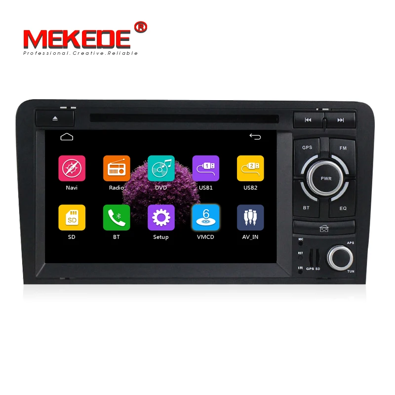 Cheap Free shipping 2 DIN Car dvd player radio for AUDI A3 S3 RS3 2002-2012 with Car GPS navigation multimedia camera DVR 1080P MIC A3 1