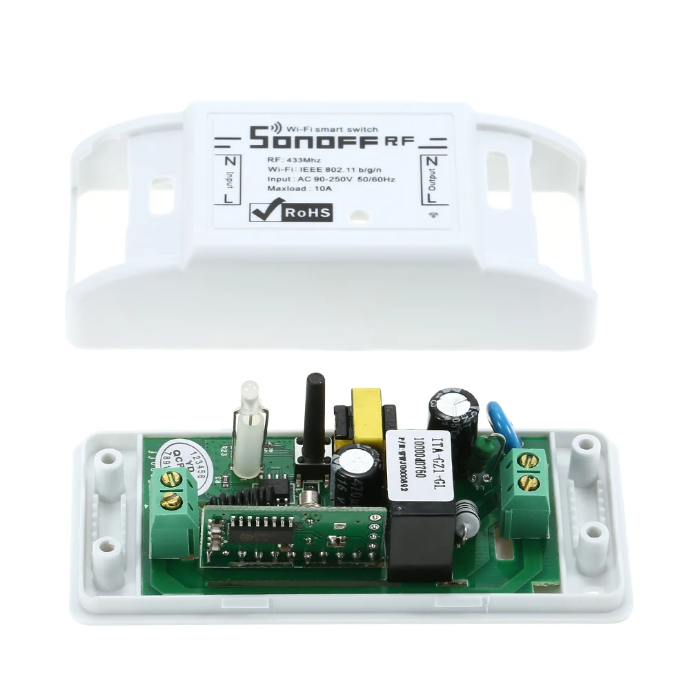3 шт. Itead Sonoff RF 433 МГц умный Wifi Пульт дистанционного управления Wifi переключатель задержки умный дом светильник контроллер через приложение для Alexa Google