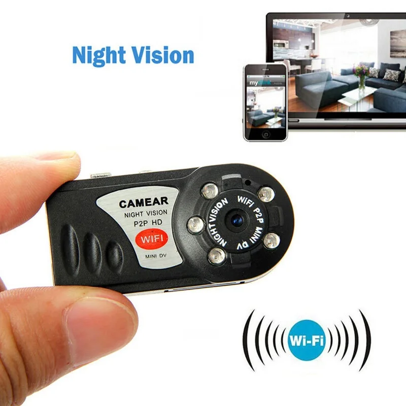 Макс мини Портативный P2P Wi-Fi IP Камера Indoor/Outdoor HD DV видео Регистраторы безопасности
