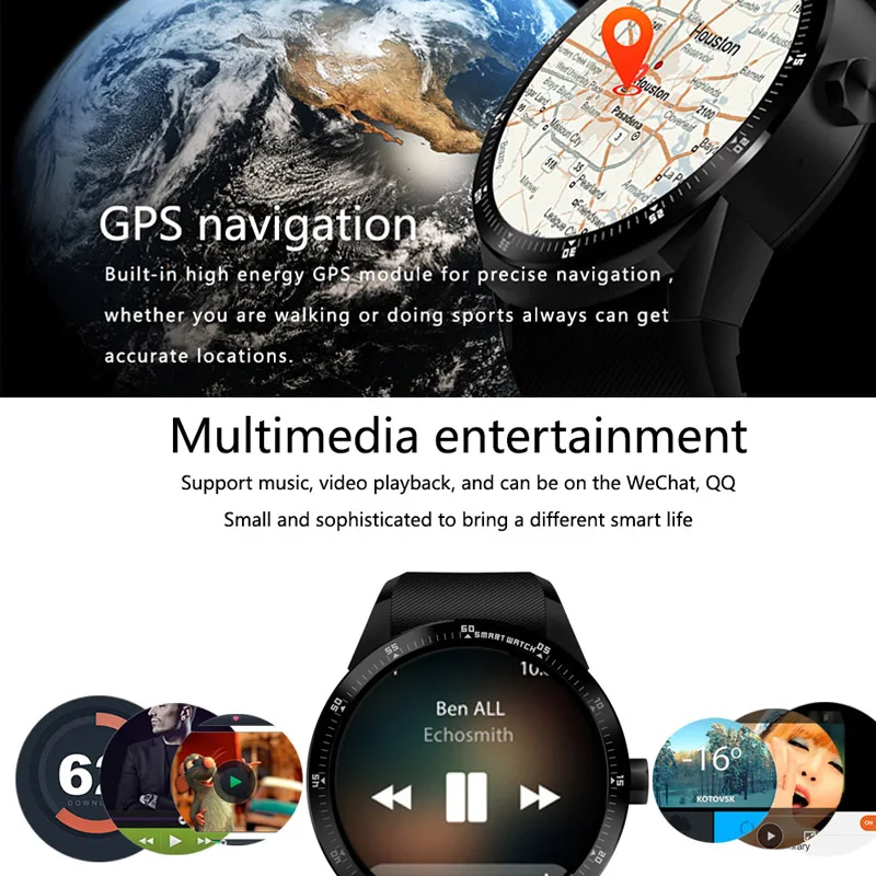 Новые смарт часы K98H 3g MTK6572A ram 512MB rom 4G с поддержкой nano sim карты gps Wi Fi мужские