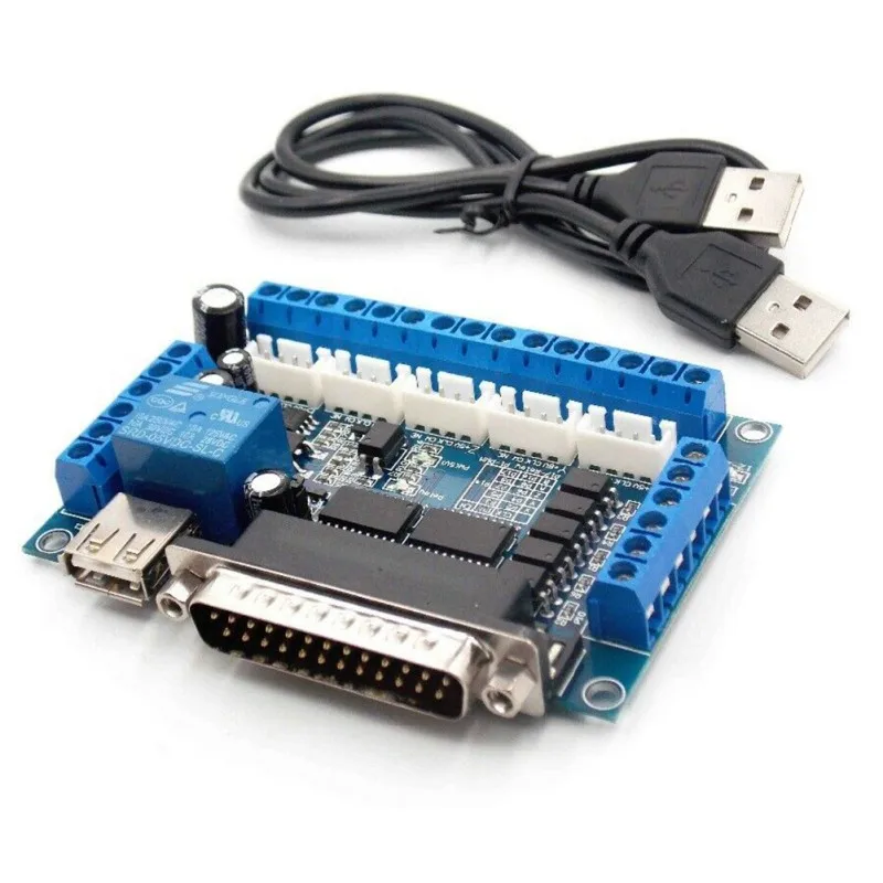 Плата ЧПУ параллельное управление портом для драйвера шагового двигателя USB 5