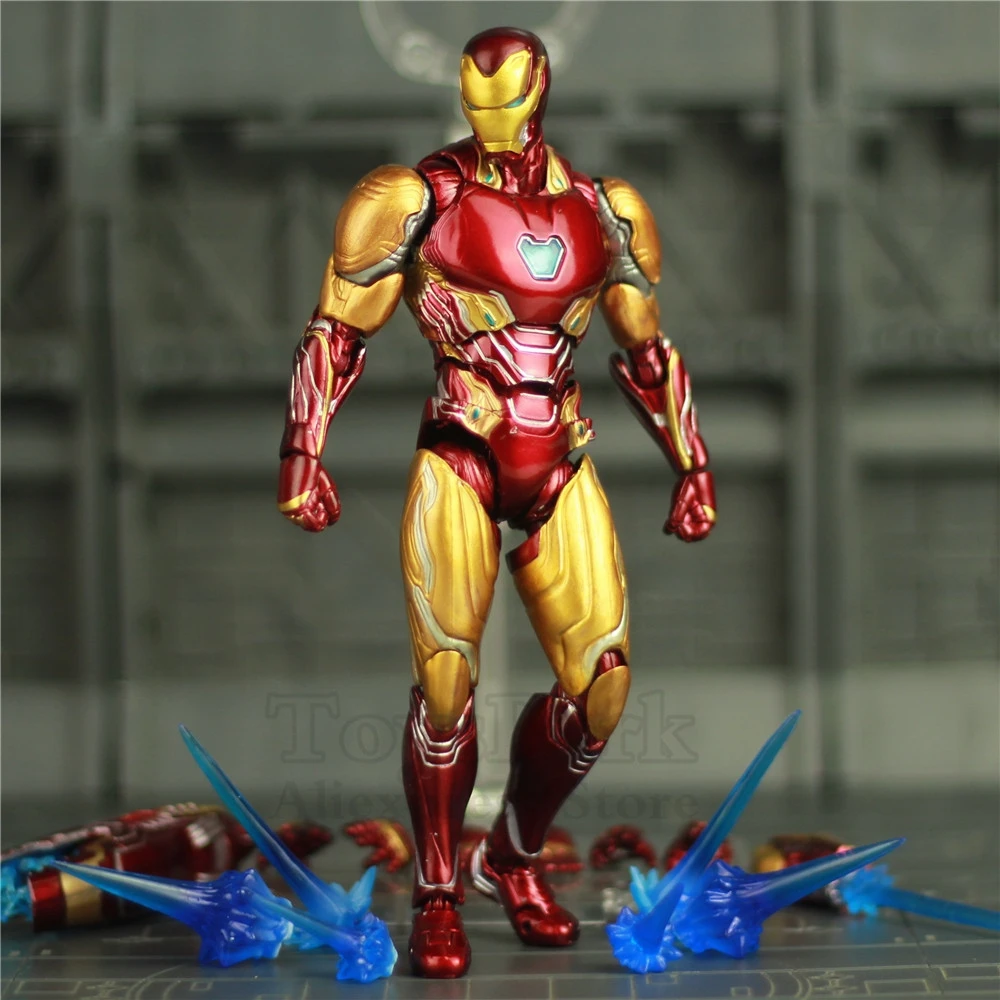 

Marvel Avengers 4 Endgame Iron Man MK85 6" Repainted Custom Action Figure Ironman Mark 85 KOs SHF S.H.Figuarts Legends Doll