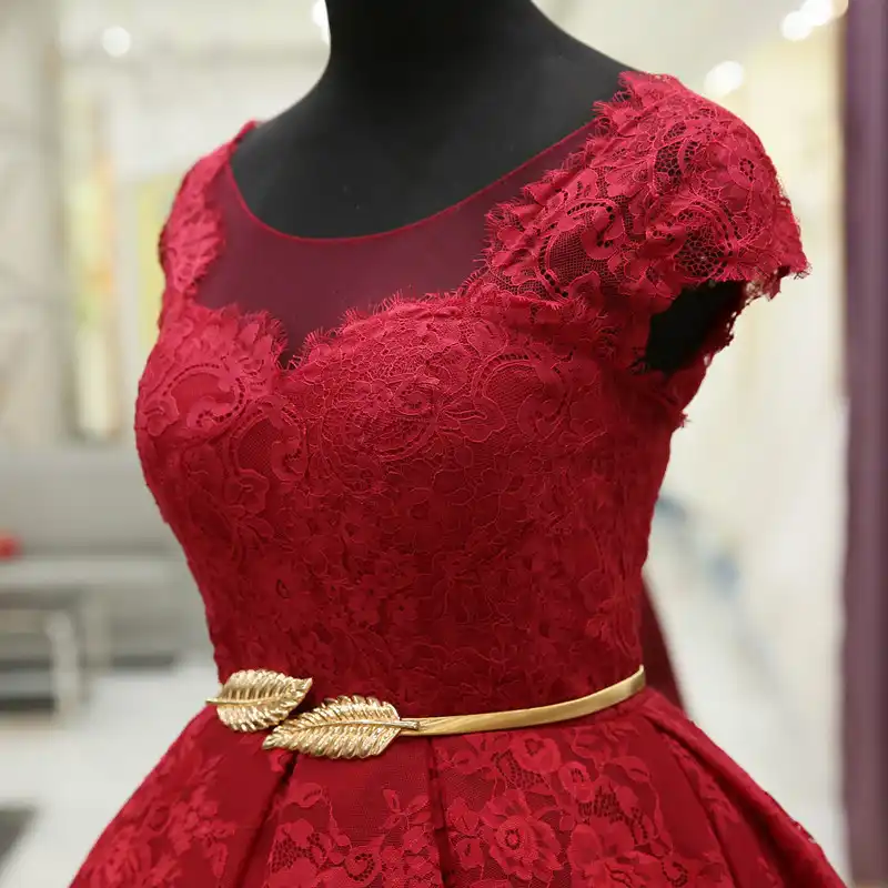 burgundy lace dress for wedding