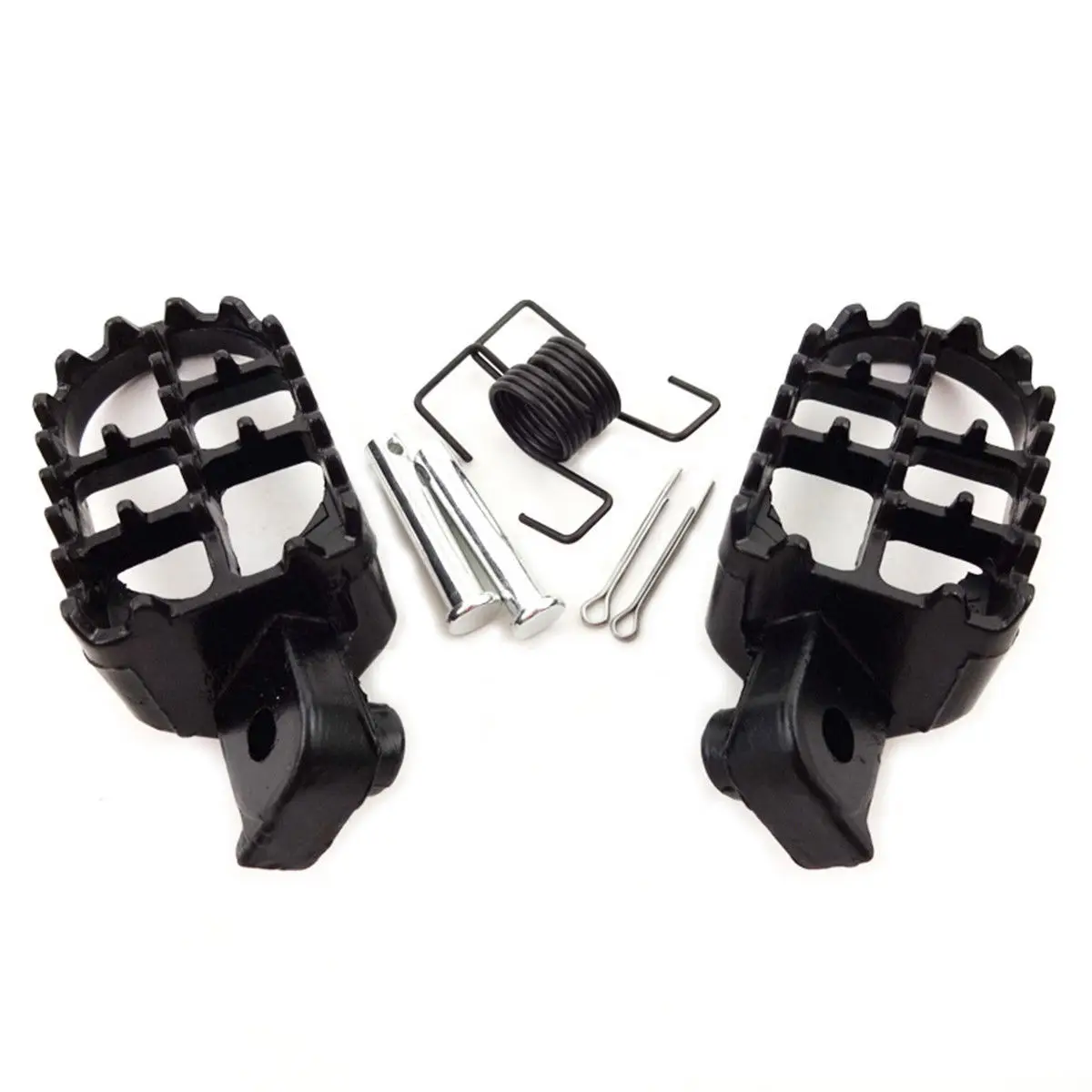 Подножки для мотоцикла 2 шт. черные алюминиевые педали Honda CRF 50 70 80 100 XR50 XR70 подножки
