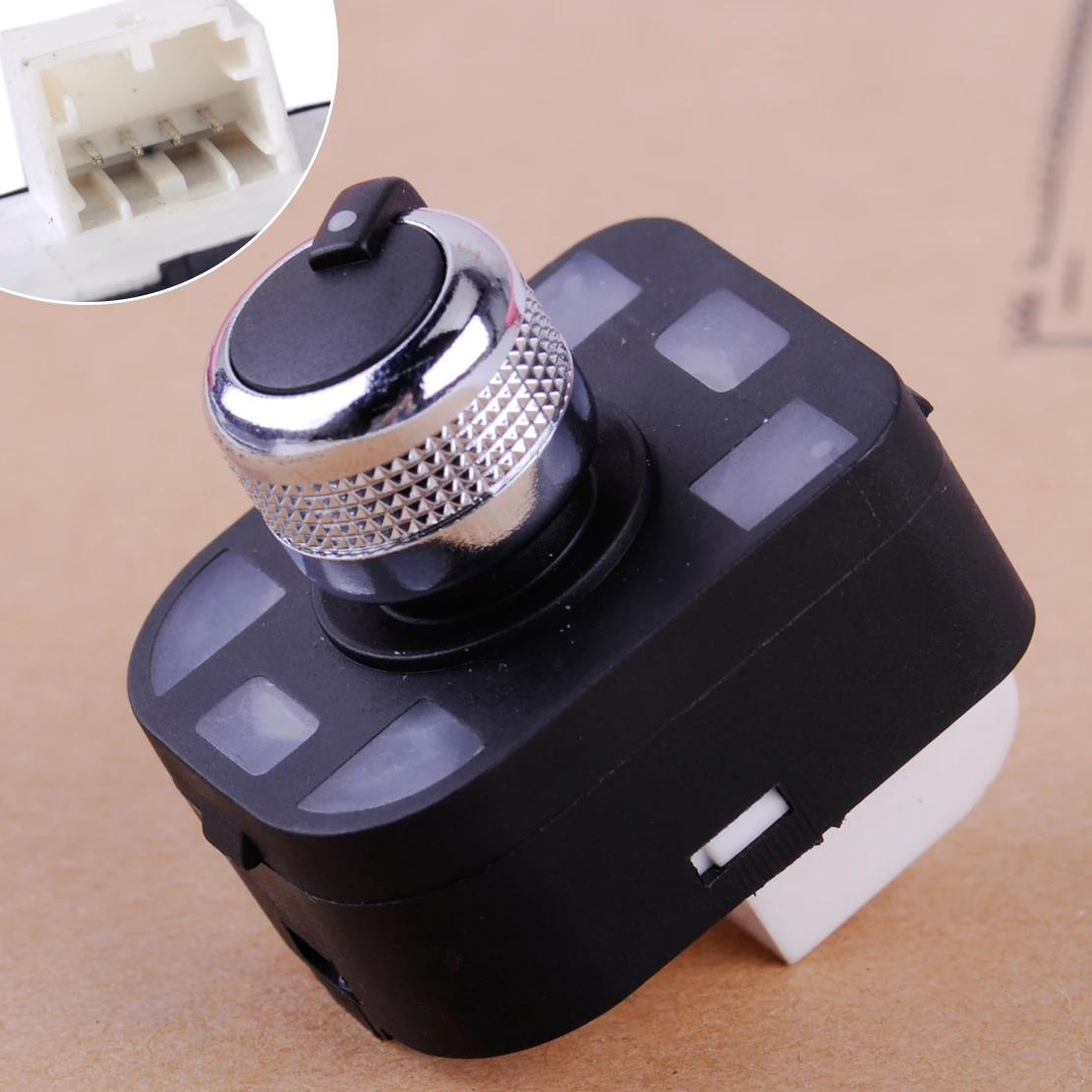 Dwcx New Car Knob Control Mirror Switch Fit For Audi A3 A4 A6 Q7 S4 S8 R8 Tt 4f0959565 4fd959565