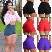 Сексуальная йога shortsFitness Спортивные леггинсы жаккардовая Спортивные леггинсы женские кроссовки брюки Высокая Талия для йоги, облегающие Спортивные леггинсы