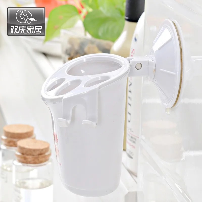 wall mounted brush holder bathroom plastic holder toothpaste holder shaver palstic holder hot sales