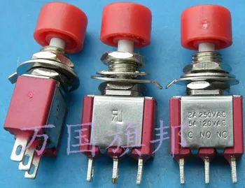 

2A 250VAC 3P single-linkage Key switch Push button switch non-locking 612