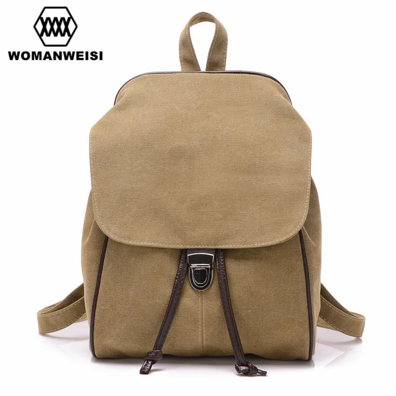 

2018 Casual Women's Backpack Schoolbag Female Backpacks High Quality Canvas Women Preppy Style Bagpack For Teenage Girls Mochila