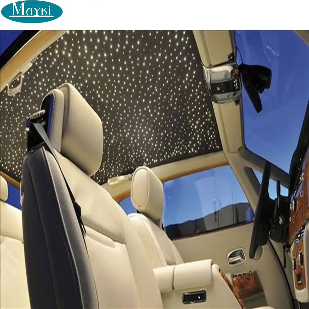 Maykit Safe Car Ceiling Star Light Kit 16w Led Light Source 288pcs 3m End Lit Pmma Fiber Optic Cable Vehicle Design Decoration