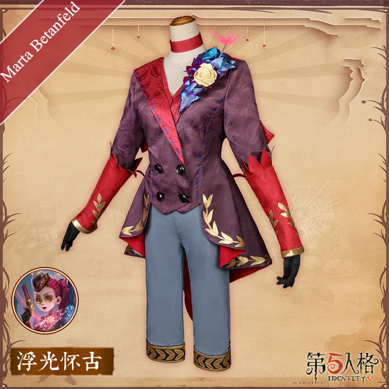 

Anime! Game Identity V Marta Betanfeld FuGuangHuaiGu Gorgeous Uniform Cosplay Costume Halloween Suit For Women New Free Shipping
