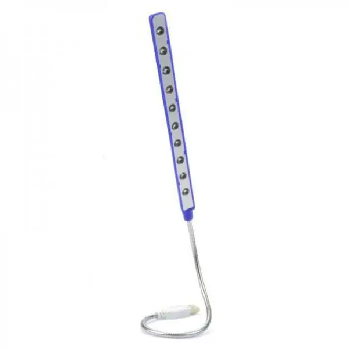 Swivel Adjustable Metal Mini Neck 10 LED USB Notebook Lamp | Освещение