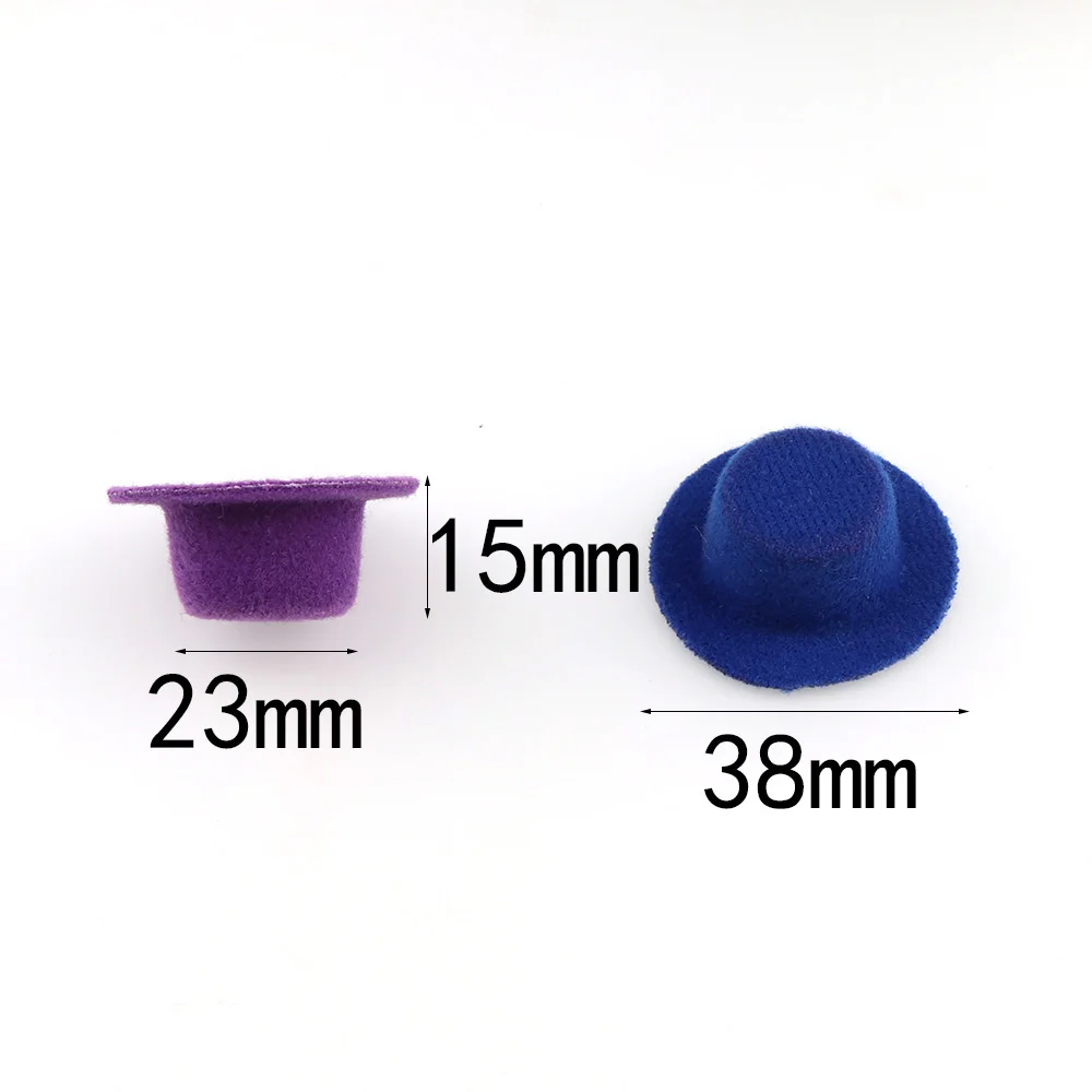 10pcs Mix Color Felt Christmas hat Balls Flocking Ball Wool Balls For Diy 15*23*3mm Garland Home Decoration Wool Ball wool felt balls wool felt accessories