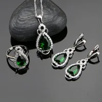 Water-Drop-925-Sterling-Silver-Jewelry-Sets-Green-Zircon-White-CZ-For-Women-Earrings-Ring-Necklace.jpg_200x200