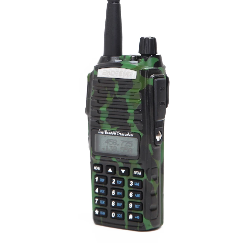 Baofeng UV-82 Plus Dual PTT Walkie Talkie 8 Вт Мощный УКВ 10 км портативный CB портативный BF-UV82+ Акустическая трубка-наушник