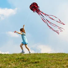 80 см x 400 см Бескаркасный Осьминог парашют трюк воздушный змей с одним леером мягкий воздушный змей-параплан открытый пляжный змей Забавный Спорт Кемпинг на открытом воздухе