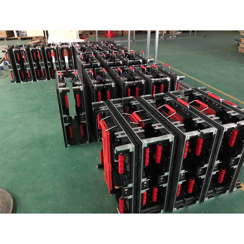 500x500 мм Внутренний rgb светодиодный дисплей p3.91 внутренний литой алюминиевый шкаф