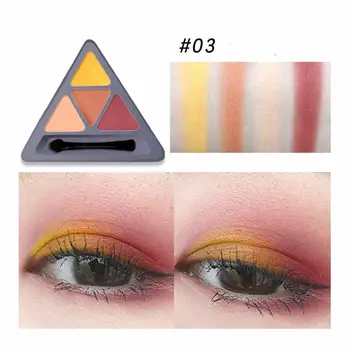 

MARC BUSE shimmer eyeshadow powder 4 colors in Triangle apperance long lasting waterproof smoky matte eyeshadow palette MA039