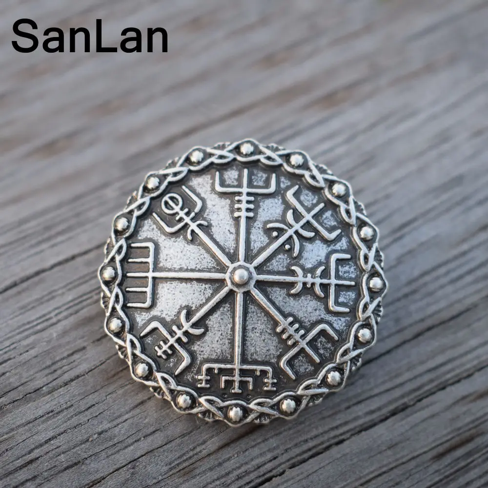 sanlan viking women brooch vintage large metal brooches for men viking