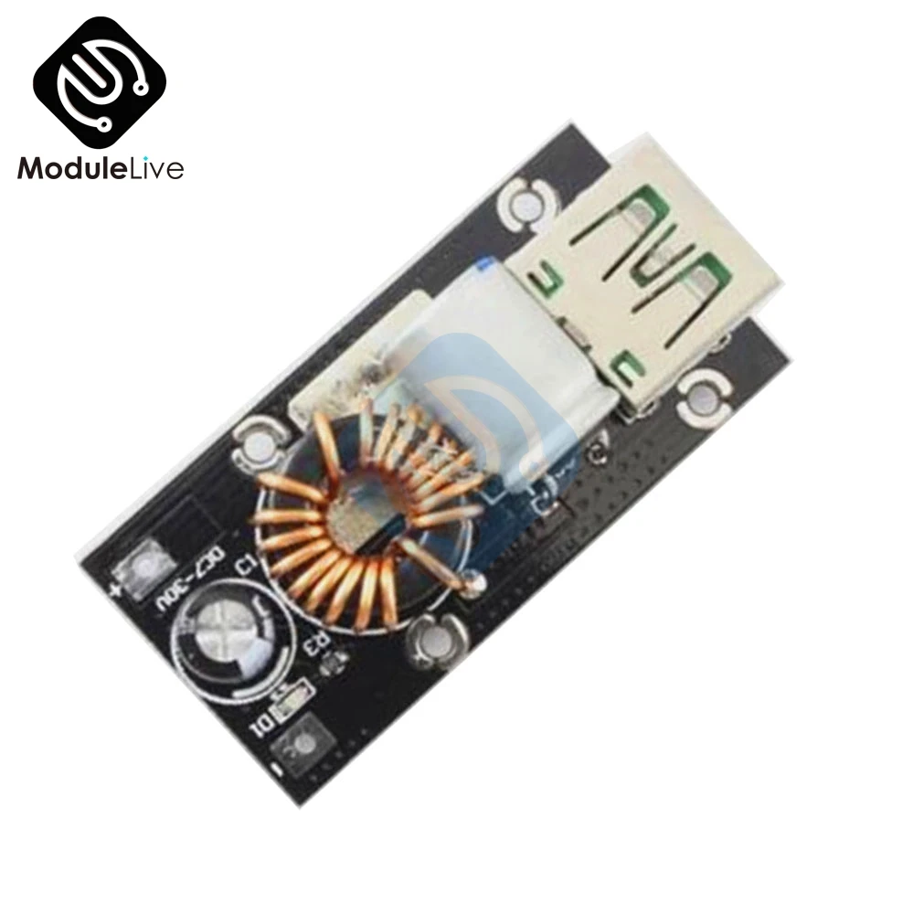 

Wide Voltage 12V 24V to 5V 9V Single USB Phone Charger Module Board Overcurrent Reverse Over Temperature Protection 4A fuse