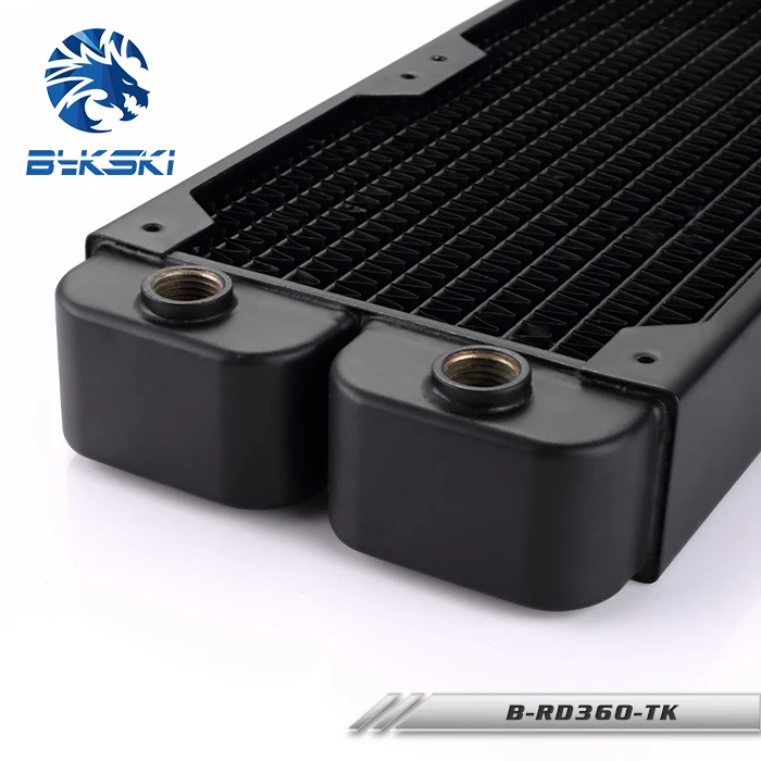 Bykski B-RD360-TK 360 мм 3x12 см двухрядный медный радиатор водяного охлаждения 38 мм