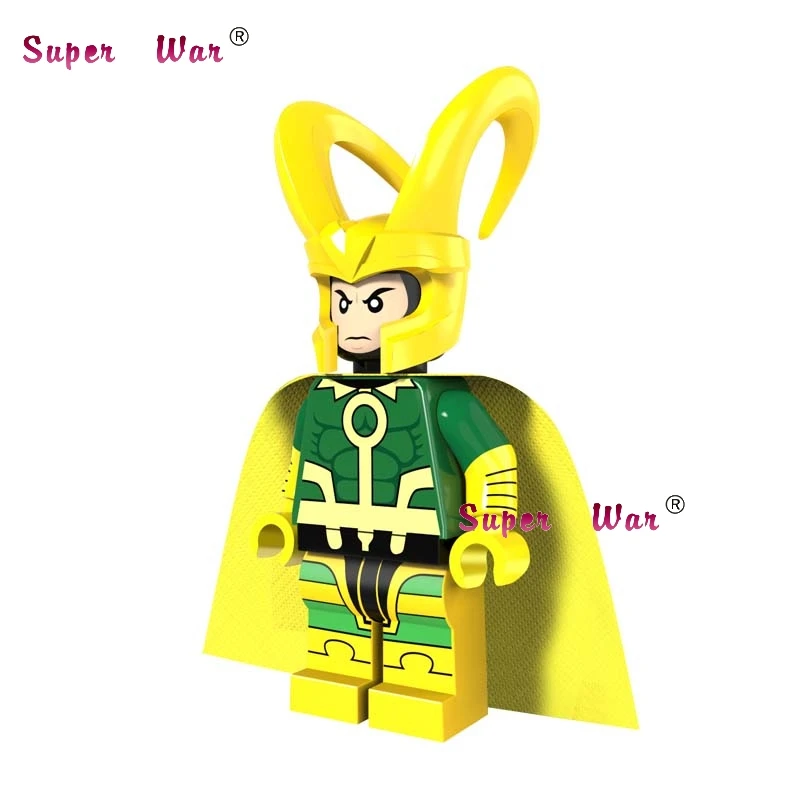 

1PCS super heroes marvel Young Avengers Thor Ragnarok loki building blocks models bricks toys for children kits